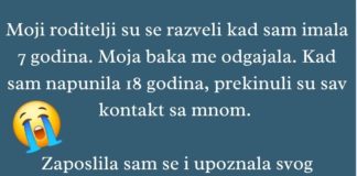 “Moji roditelji su serazveli kada sam imala 7 godina..”