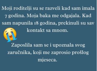 “Moji roditelji su serazveli kada sam imala 7 godina..”