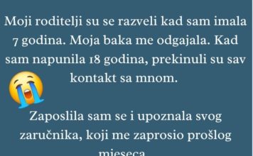 “Moji roditelji su serazveli kada sam imala 7 godina..”