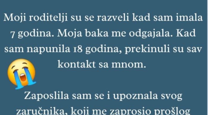 “Moji roditelji su serazveli kada sam imala 7 godina..”