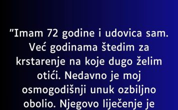 “Imam 72 godine i udovica sam…”