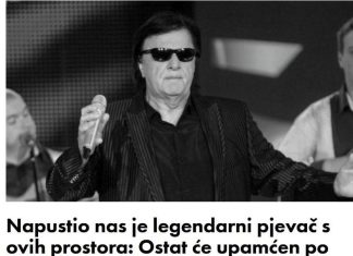 Napustio nas je legendarni pjevač s ovih prostora: Ostat će upamćen po brojnim hitovima