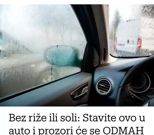 Bez riže ili soli: Stavite ovo u auto i prozori će se ODMAH prestati zamagljivati!