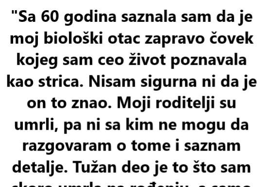 „Odrasla sam u laži“: Uradila je DNK test iotkrila strašnu tajnu koja se u porodici čuvala 60 godina