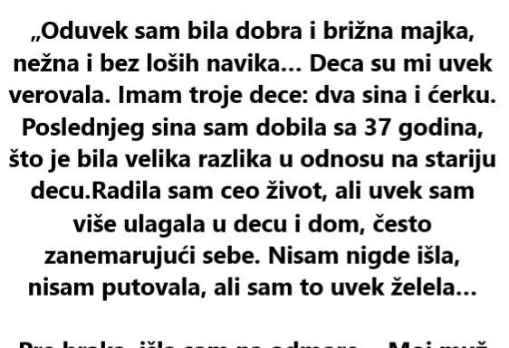 Ostavila sam sve, uselila se u garsonjeru, sa jednim koferom: