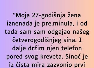 “Moja 27-godišnja žena iznenada je pre.minula…”
