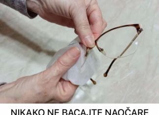 NIKAKO NE BACAJTE NAOČARE KADA IZGREBETE STAKLA: