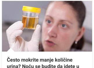 Često Mokrite Manje Količine Urina? Noću Se Budite Da Idete U Wc?