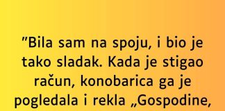 Bila sam na spoju, i bio je tako sladak