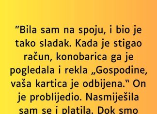 Bila sam na spoju, i bio je tako sladak