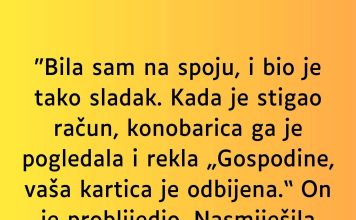 Bila sam na spoju, i bio je tako sladak