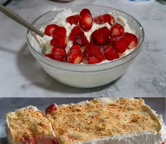 Za 10 min napravite ovu tortu sa jagodama i plazmom bez pečenja. Od par sastojaka.