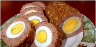 ROLAT OD MLJEVENOG MESA S KUHANIM JAJIMA