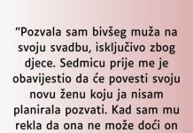 “Pozvala sam bivšeg muža na svoju svadbu…”
