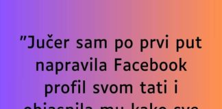 JUČER SAM P0 PRVI PUT NAPRAVILA FACEB00K PR0FIL…