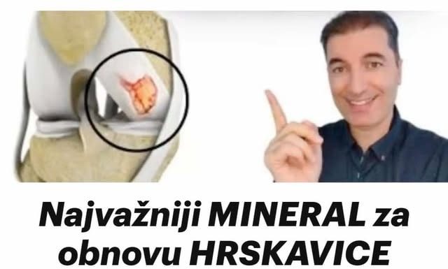 Najvažniji MINERAL za obnovu HRSKAVICE KOLJENA : OVO uzmite svaki