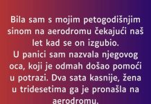 Bila sam s mojim petogodišnjim sinom na aerodromu…”