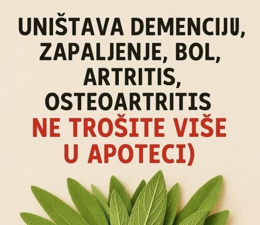 Uništava demenciju, upalu, bol, artritis, osteoartritis (Ne trošite više u apoteci) !!