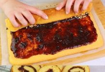 🍑 MEKAN I HRSKAV ROLAT SA PEKMEZOM OD ŠLJIVA I ORASIMA: UKUSNA KOMBINACIJA I TEKSTURA! 😍