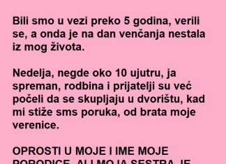 Stigla mu poruka od brata verenice: Oprosti moja sestra neće da se uda za tebe…Kasnije saznao gorku istinu