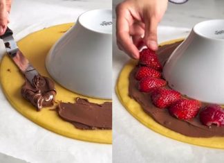 KOLAČ OD NUTELLE I JAGODA…