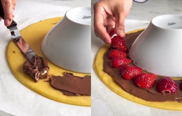 KOLAČ OD NUTELLE I JAGODA…