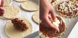 📌 TIJESTO GOTOVO ZA 15 MINUTA…Mini pice sa mljevenim mesom i sirom…❗