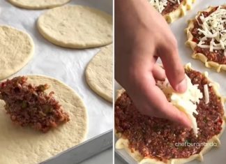 📌 TIJESTO GOTOVO ZA 15 MINUTA…Mini pice sa mljevenim mesom i sirom…❗