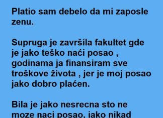 Platio da ŽENA dobije POSAO ali to mu se ŽESTOKO obilo o GLAVU!