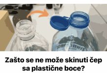 Zašto se ne može skinuti čep sa plastične boce?