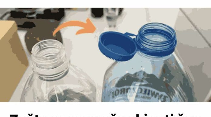 Zašto se ne može skinuti čep sa plastične boce?