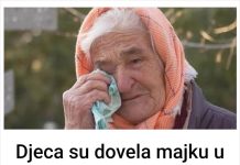 Djeca su dovela majku u staru kućicu u selu, ostavili je samu, bez hrane, i otišli.