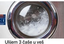 Ulijem samo tri case u ves masinu i stavim na 90 stupnjeva!!