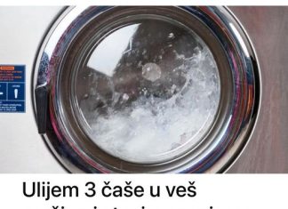 Ulijem samo tri case u ves masinu i stavim na 90 stupnjeva!!