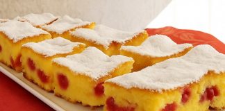 PRAVI STARINSKI ŽUTI KOLAČ S VIŠNJAMA GOTOV ZA 30 MINUTA