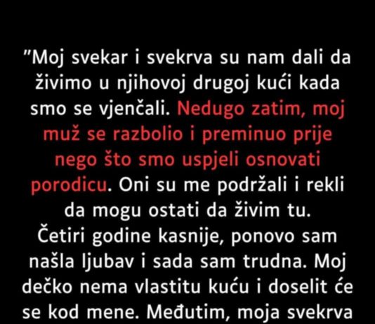 Ostala je DA ŽIVI u muževoj kući nakon što je PREMINUO ali posle par GODINA usledio je