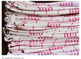 Izbijelite kuhinjske krpe bez otkuhavanja i veš mašine