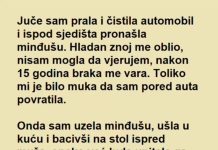 “Juče sam prala i čistila automobil i ispod sjedišta pronašla minđušu”