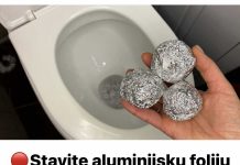Stavite aluminijsku foliju u WC! Jednom, i bit ćete iznenađeni rezultatom!