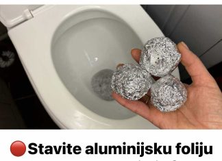Stavite aluminijsku foliju u WC! Jednom, i bit ćete iznenađeni rezultatom!