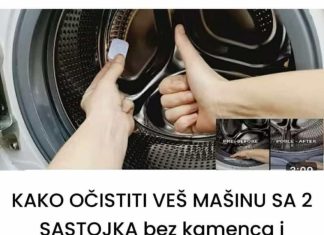 KAKO OČISTITI VEŠ MAŠINU SA 2 SASTOJKA bez kamenca i neprijatnog mirisa