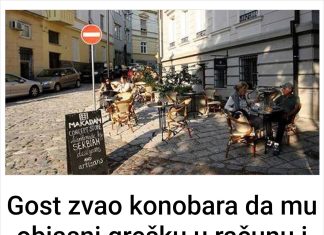 Gost zvao konobara da mu objasni grešku u računu i pita “Momak, šta si ti imao iz matematike”, a zbog njegovog odgovora je propao u zemlju…