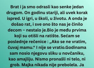 U ratu sam izgubio brata – a onda mi je sin, godinama kasnije, doneo pismo koje nikad nisam pročitao.“