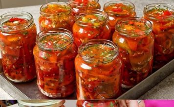 Ovu zimnicu spremam vec 10 godina,pecene paprike sa bijelim lukom-recept za zimnicu bez konzervansa