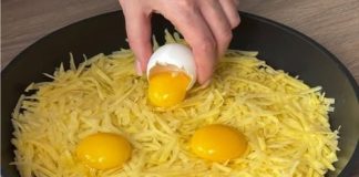Ako imate 1 krompir i 1 jaje. Brz i ukusan njemački recept za 5 minuta!