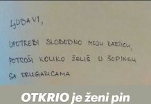 OTKRIO je ženi pin svoje kartice, ali na način koji baš i neće uspjeti lako dešifrirati