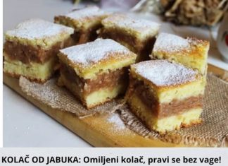 KOLAČ OD JABUKA: Omiljeni kolač, napravljen bez vage!