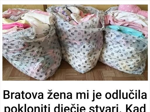Bratova žena mi je odlučila pokloniti stvari za bebu. Kad sam otvorila paket, skoro sam se onesvijestila, kosa mi se digla na glavi od šoka…