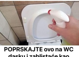 Na WC dasku nanesite tanki sloj ove smjese i pričekajte 10 minuta. Sve ružne žute mrlje će nestati!