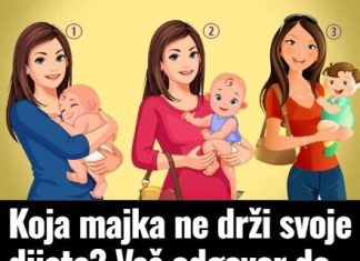 Koja majka ne drži svoje dijete? Vaš odgovor do srži otkriva kakva ste zapravo osoba!